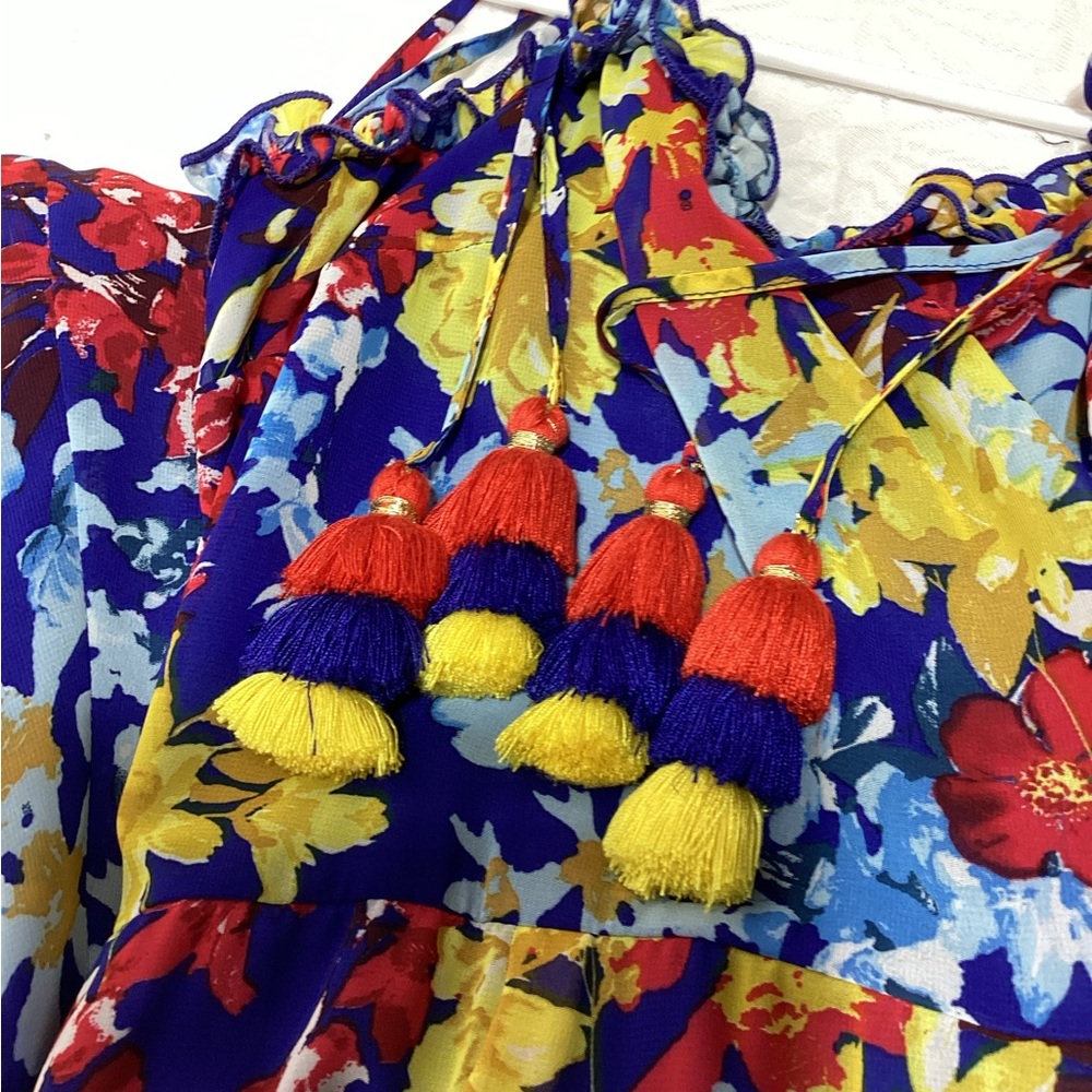 Lulu's Multicolor Floral Ruffle Dress - Picture 7 of 14
